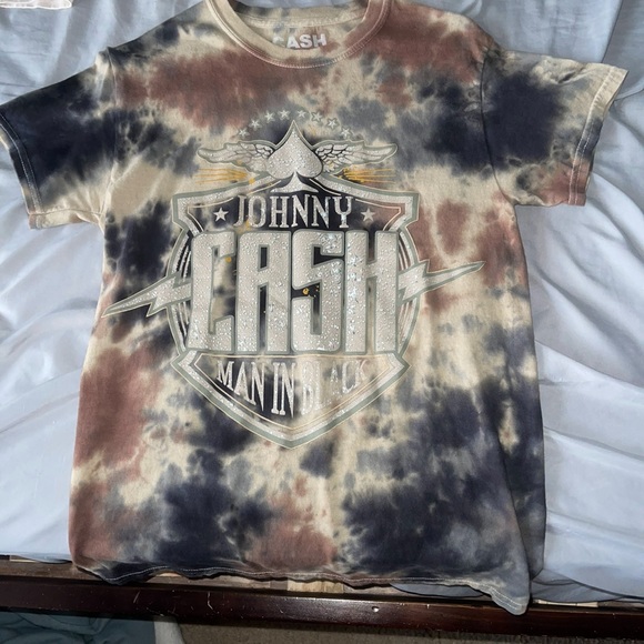 Other - Dark TieDye Johnny Cash shirt